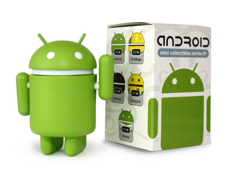 RARE New Google Android Mini Figure Series 1 Reactor Dead Zebra Andrew Bell 