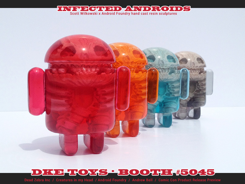 Infected Android by Scott Wilkowski x Android Foundry Blue  SDCC 